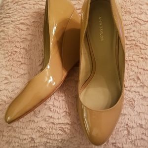 Tan Wedges by Ann Taylor